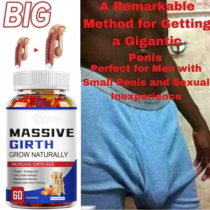 Male Enhancement Gummies Booster & Thicker Last Longer Stronger Bigger 60 Gummy