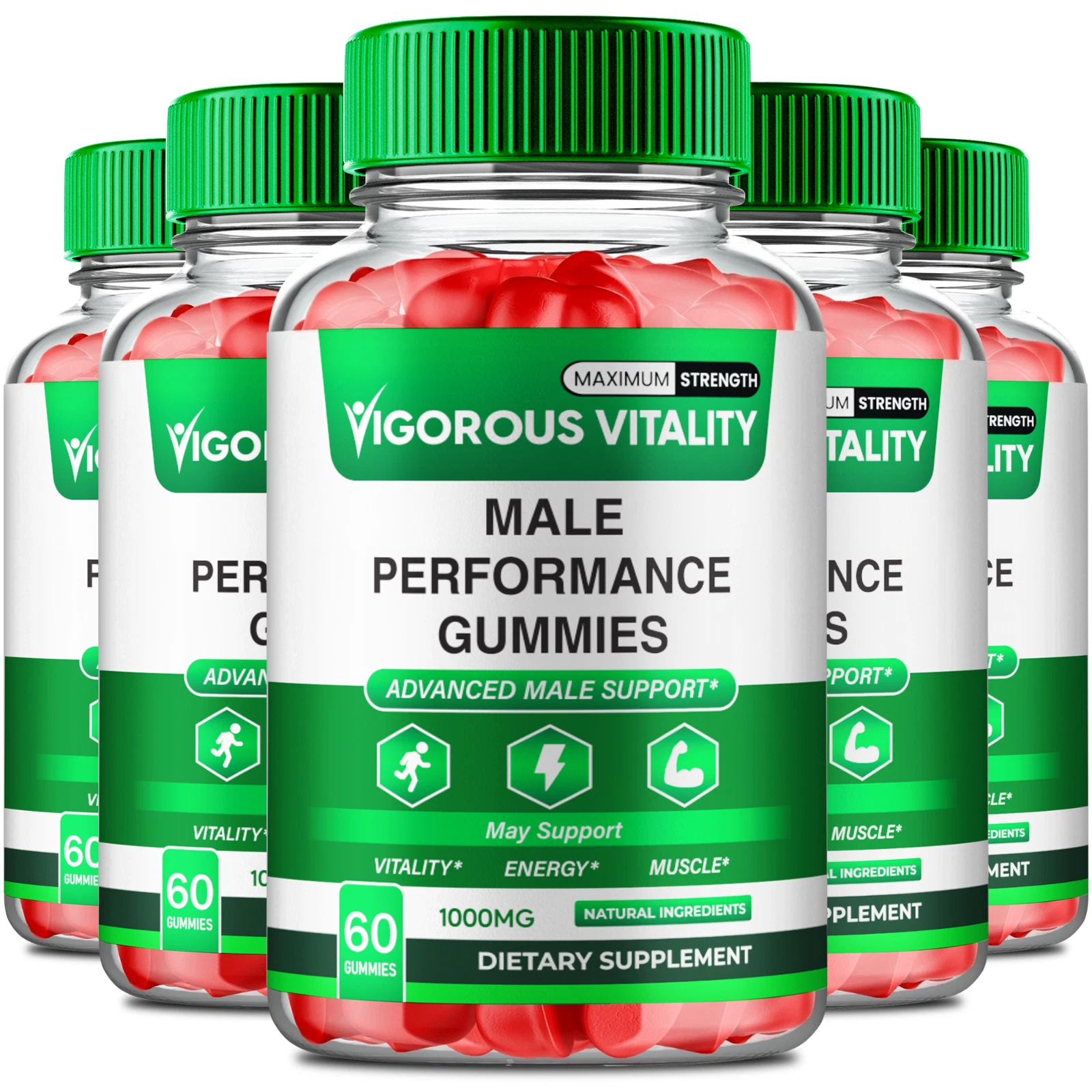 (5 Pack) Vigorous Vitality Keto ACV Gummies to Support Weight Loss and Wellness