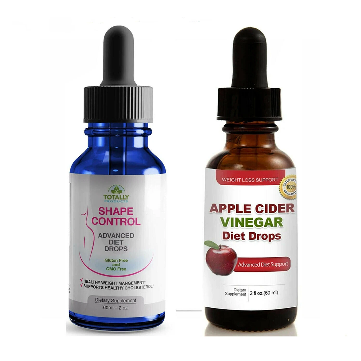 Natural Diet Drops Apple Cider Vinegar Weight Loss Fat Burn Appetite Suppressant