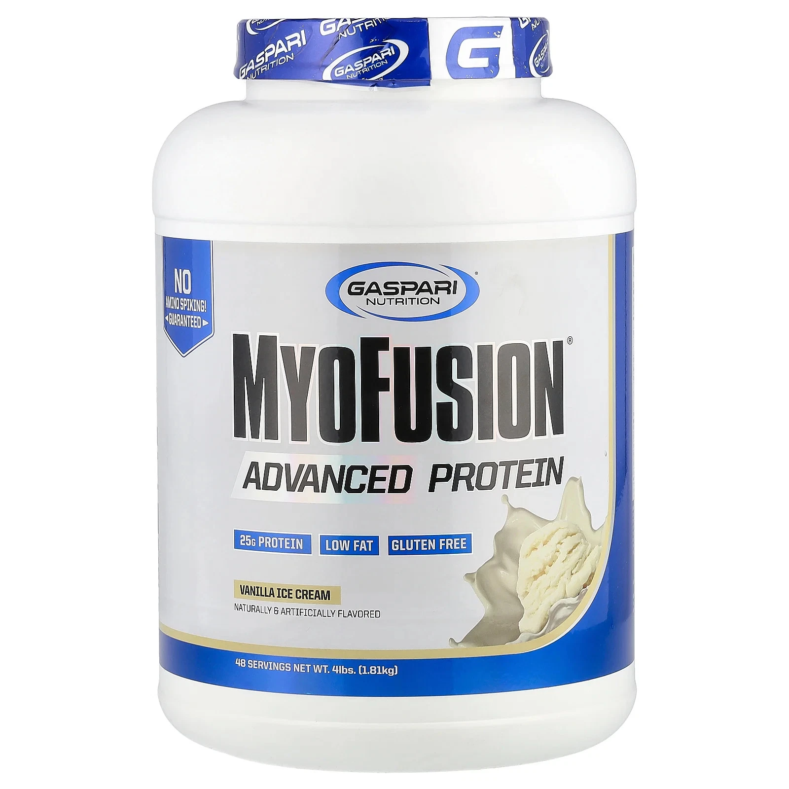 MyoFusion®, Advanced Protein, Vanilla Ice Cream, 4 lbs (1.81 kg)