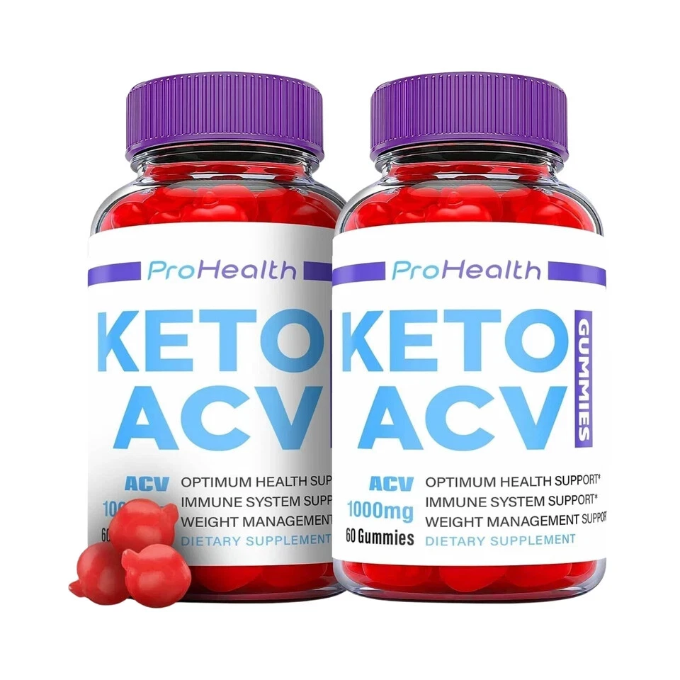 2-Pack ProHealth Keto Gummies - Pro Health Keto ACV Gummies - 120 Gummies