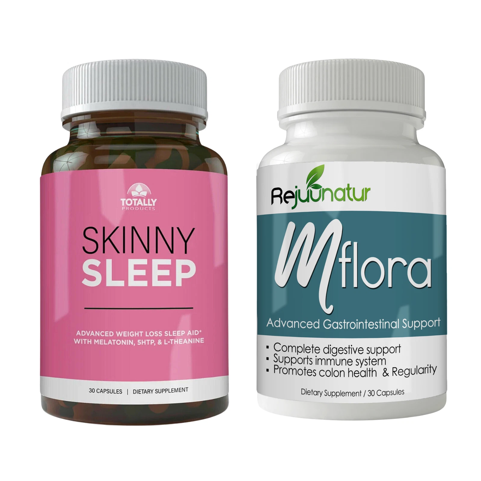 Skinny Sleep Aid Weight Loss Pills Mflora Probiotic Supplements Digestive Health