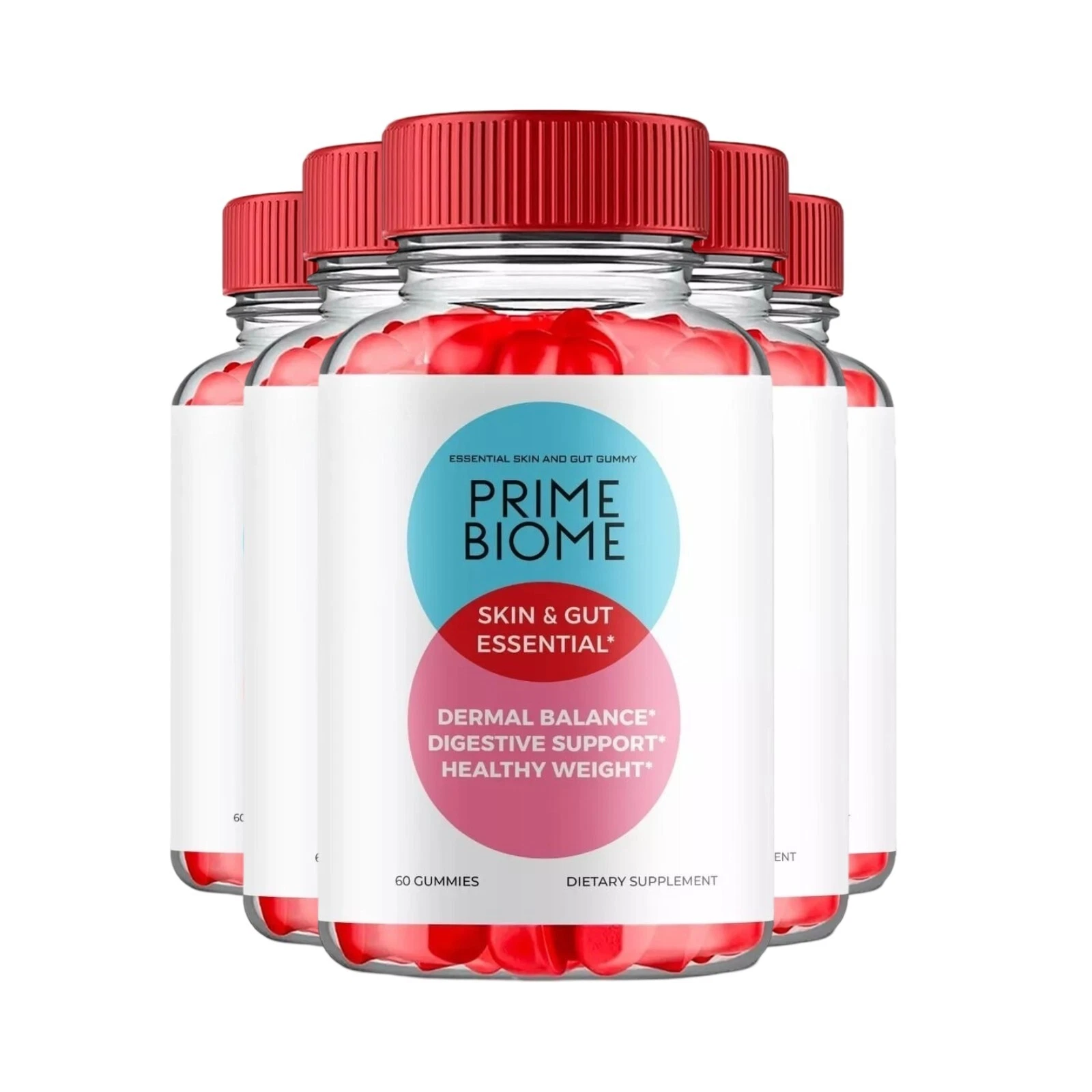 5-Pack Prime Biome Keto ACV Weight Loss Gummies, PrimeBiome Gummies -300 Gummies