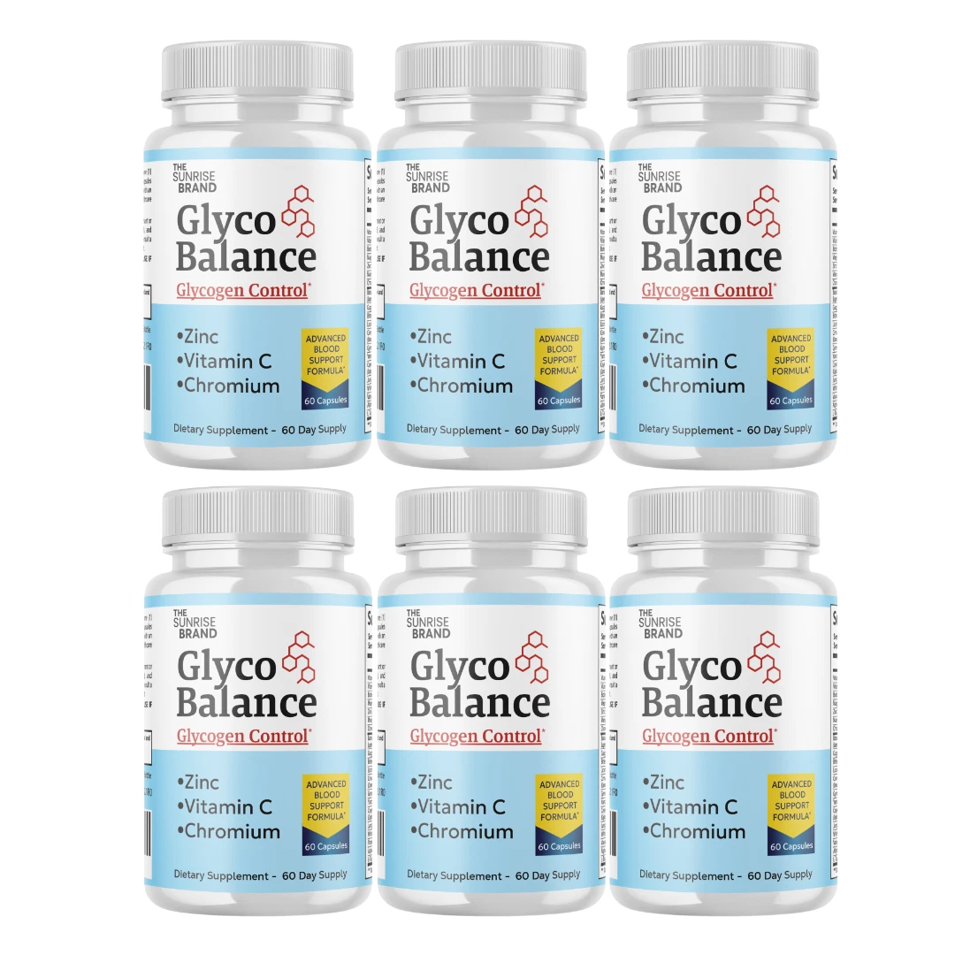 Glyco Balance- Blood Pressure and Sugar Support Supplement - 6 Bottles