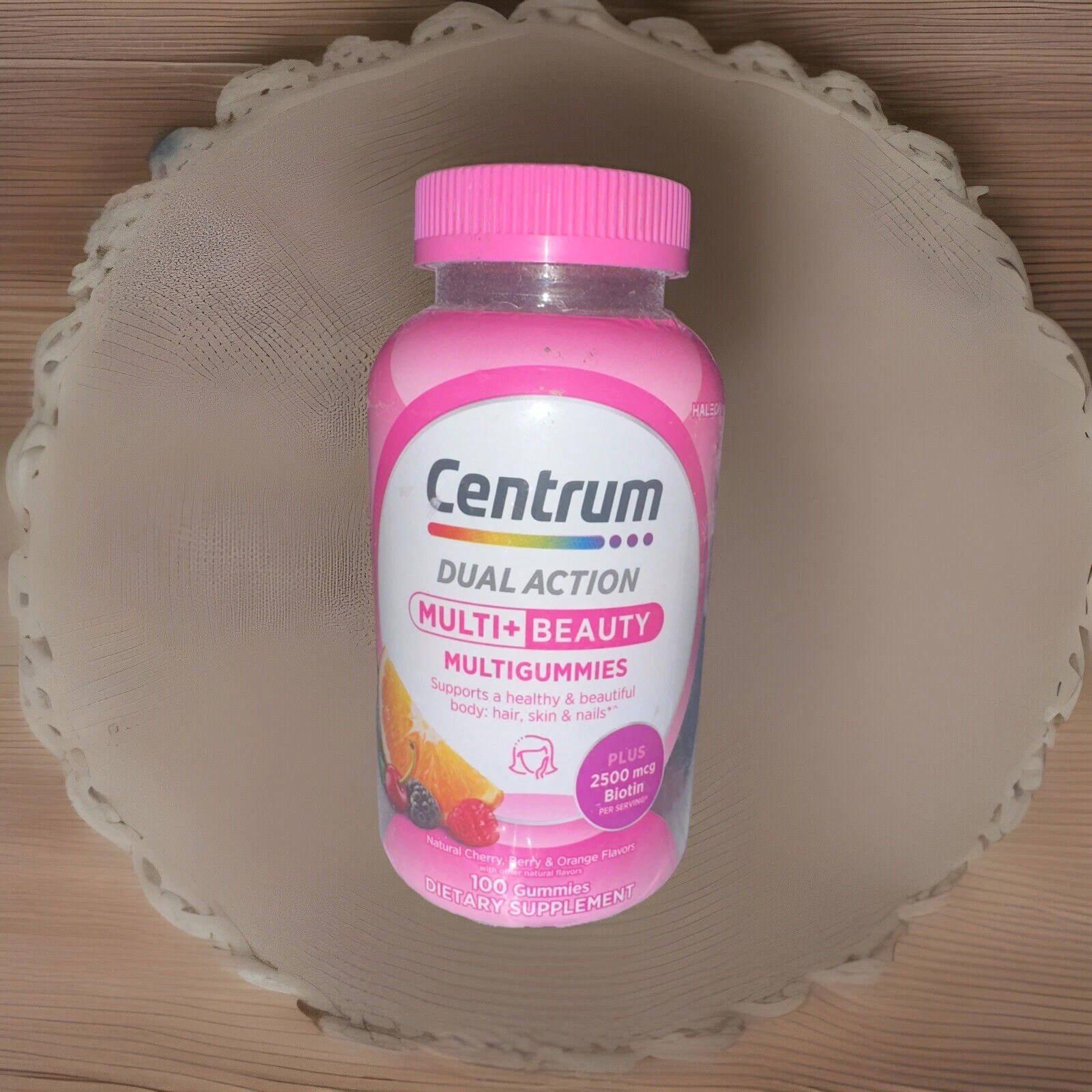 Centrum Dual Action Multi + Beauty MultiGummies Supplement 100 Count Exp 11/25