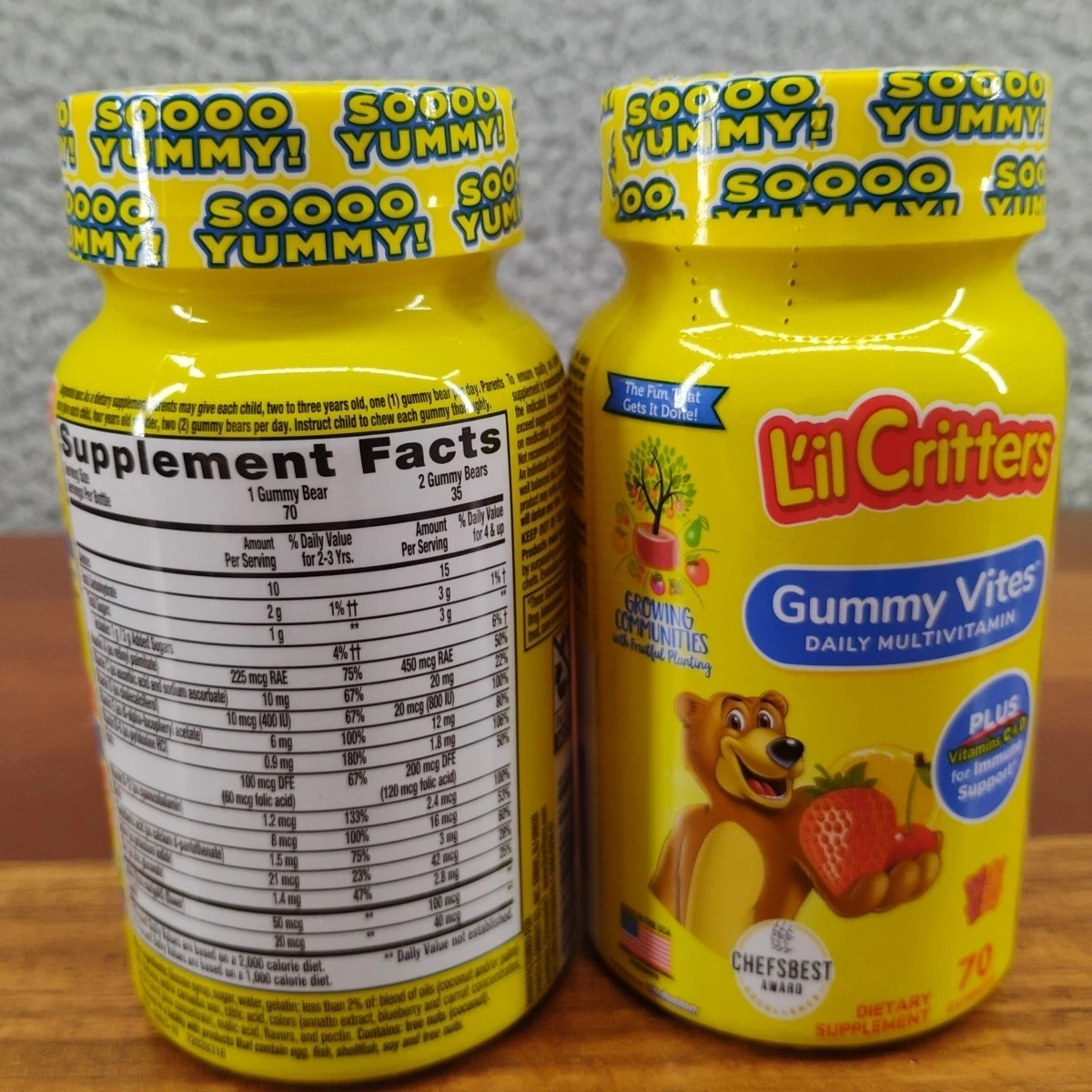 Lil Critters Childrens Vitamins GUMMY VITES 70 ct ( 2 packs ) EXP. 04/2026
