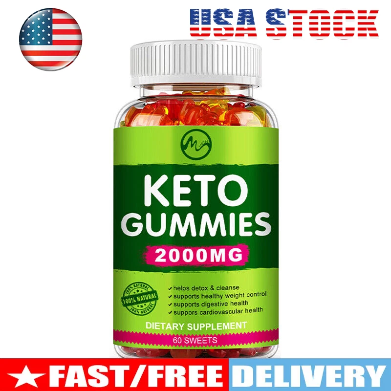 Keto ACV chewing Gummies 2000MG apple vinegar weight loss fat burning supplement