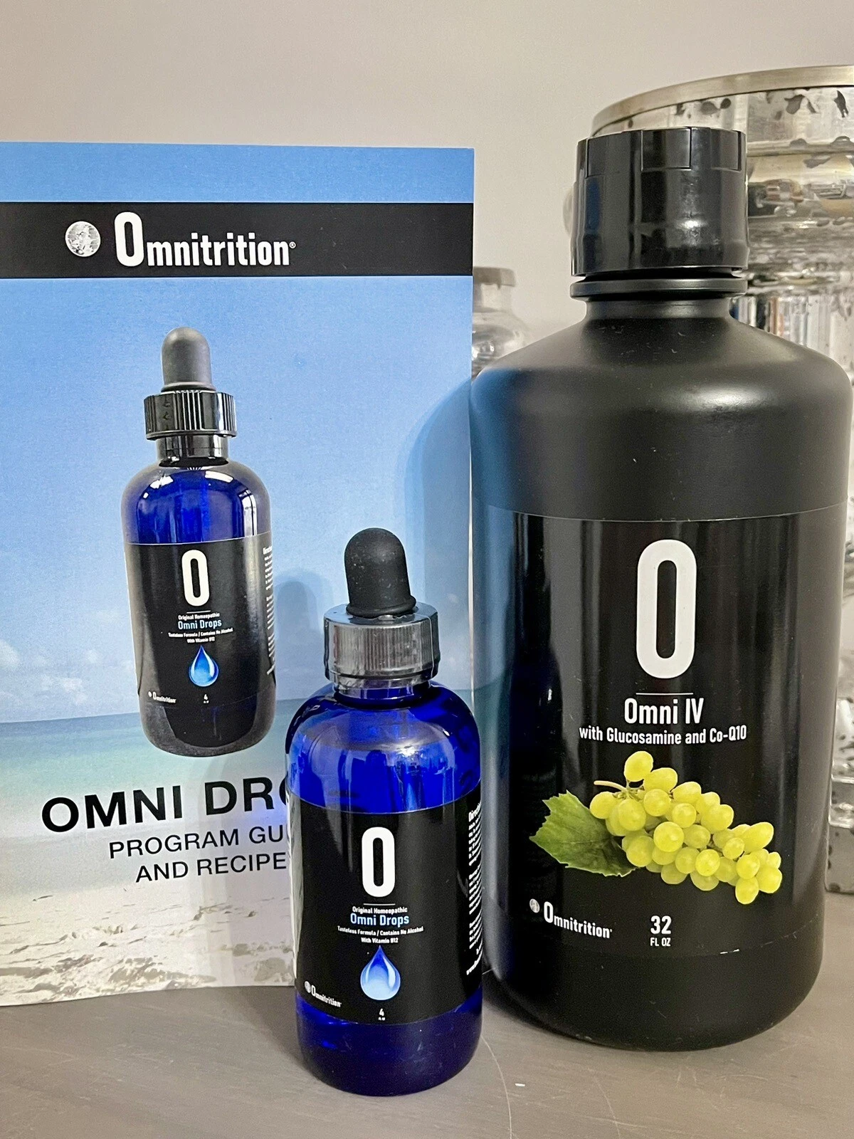 OMNITRITION Drops Program & OMNI 4 IV w/Glucosamine Co-Q10 Bundle Set *LAST ONE*