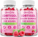 2 Pack Cortisol Supplements for Women, Sugar-Free Health Gummies 120 Gummies