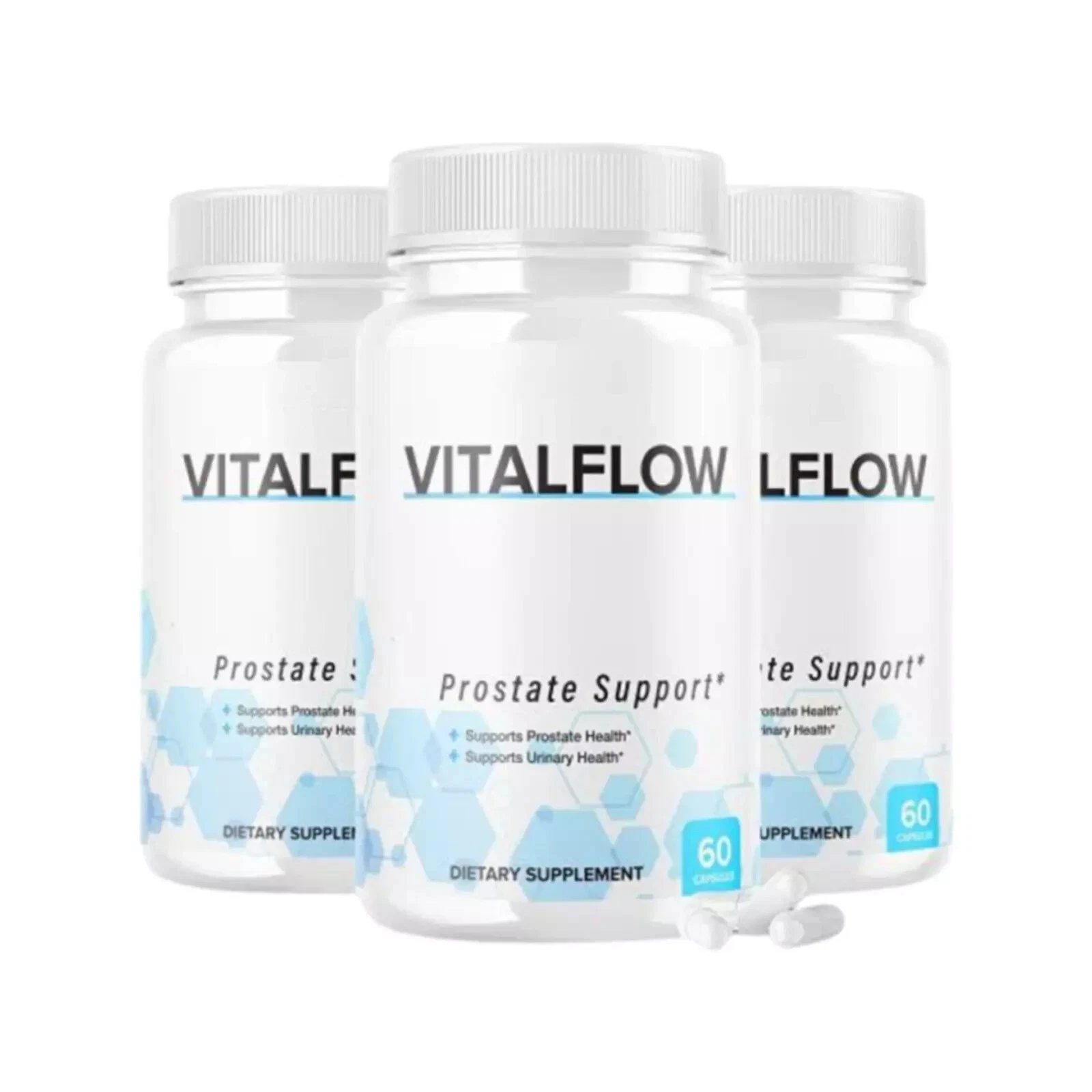 VitalFlow All Natural Prostate Support Vital Flow Supplement 180 Capsules 3-Pack