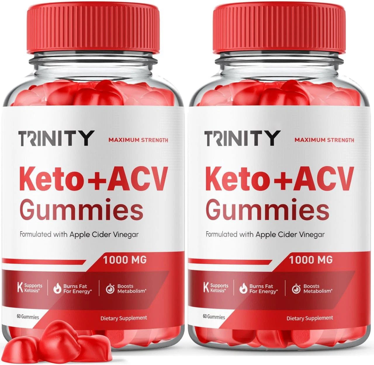 (2 Pack) Trinity Keto ACV Gummies - Trinity Keto Gummies for Weight Loss