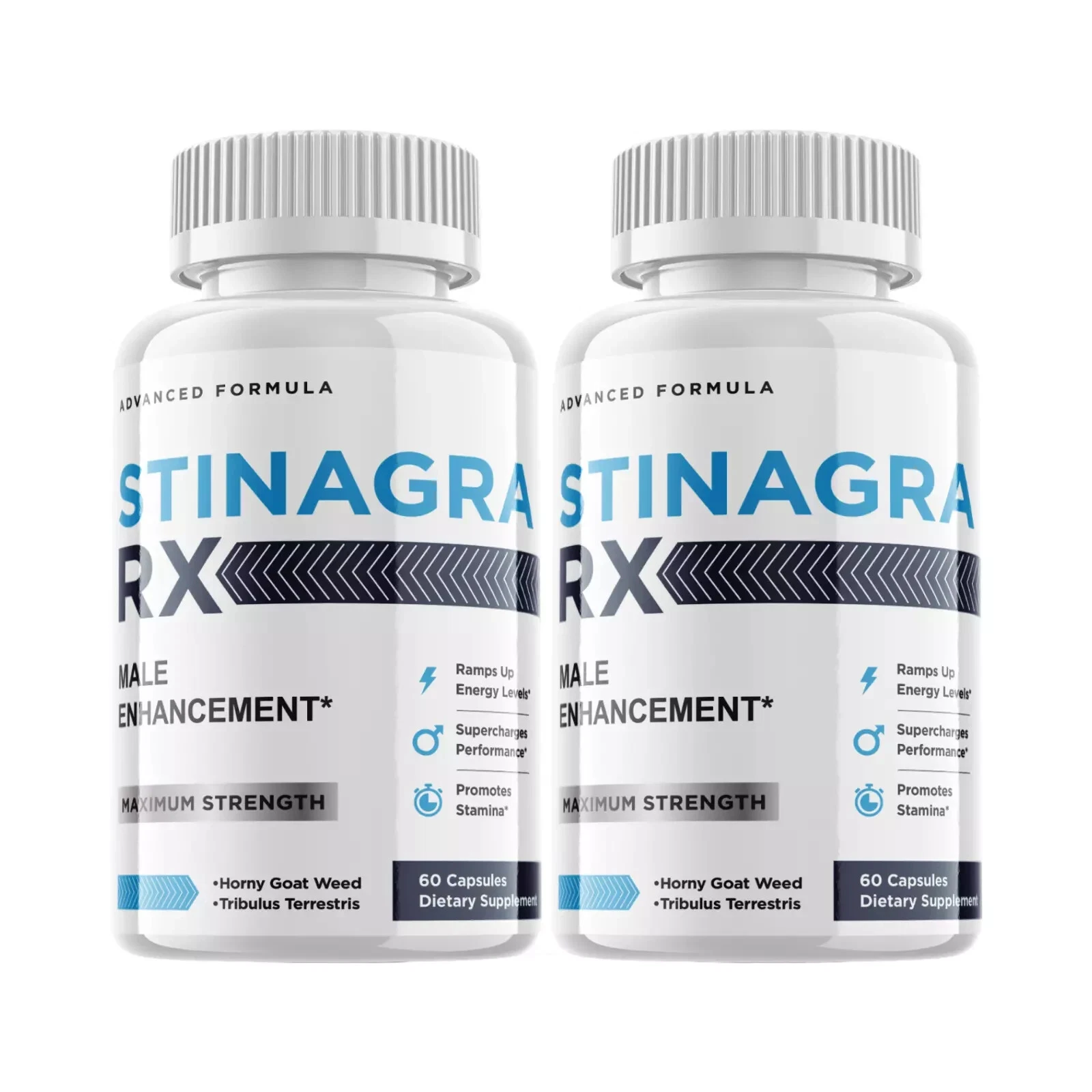 Stinagra RX Male Enhancement Formula Dietary Supplement - (120 Capsules) 2-Pack