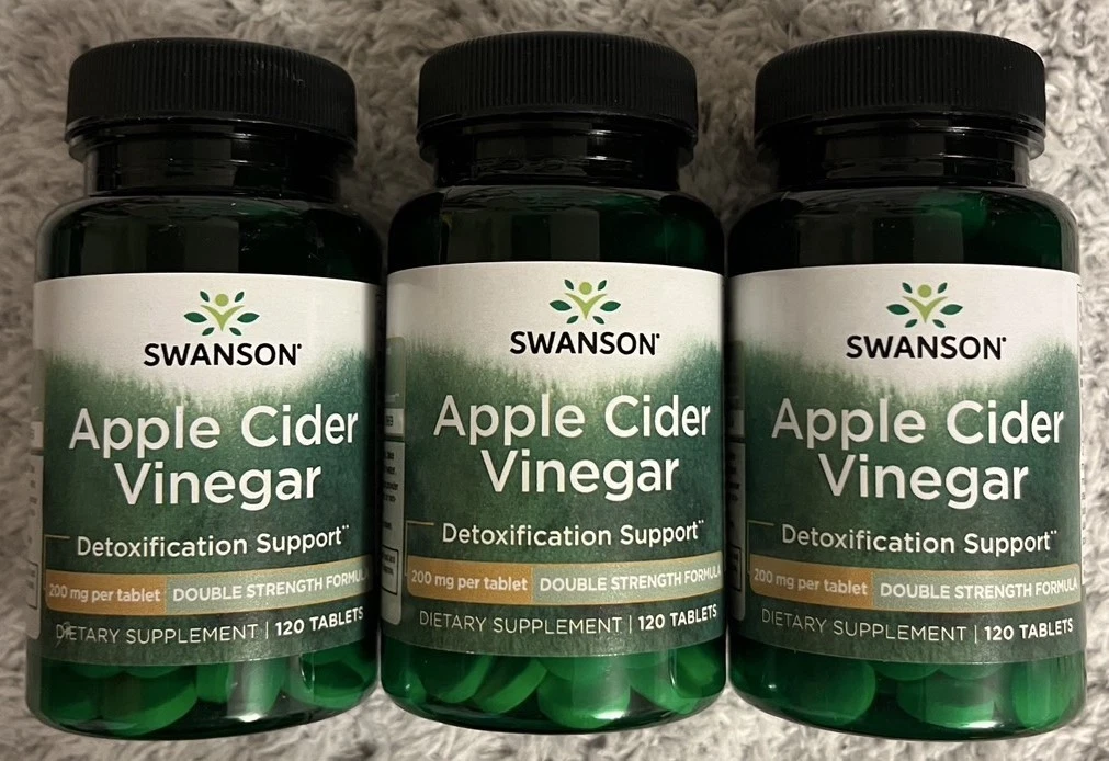 360 Tablets Apple Cider Vinegar 200 mg Double-StrengthDiet Detox Weight Loss