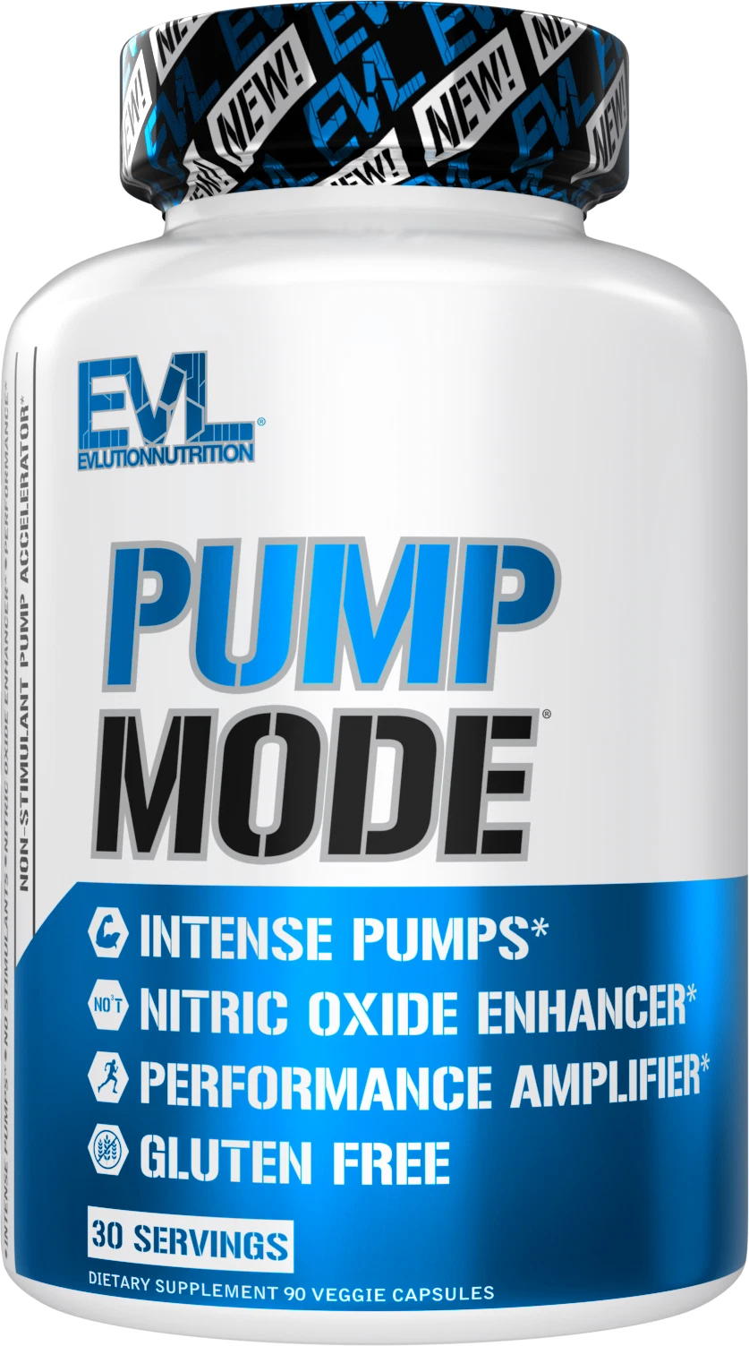 Evlution Nutrition PumpMode - Nitric Oxide Supplement Pre Workout - 30 Servings
