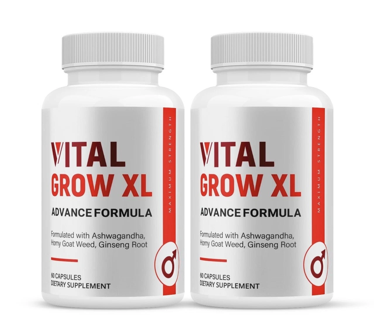 (2 Pack) Vital Grow XL Capsules Male Supplement for Stamina Men (120 Capsules)