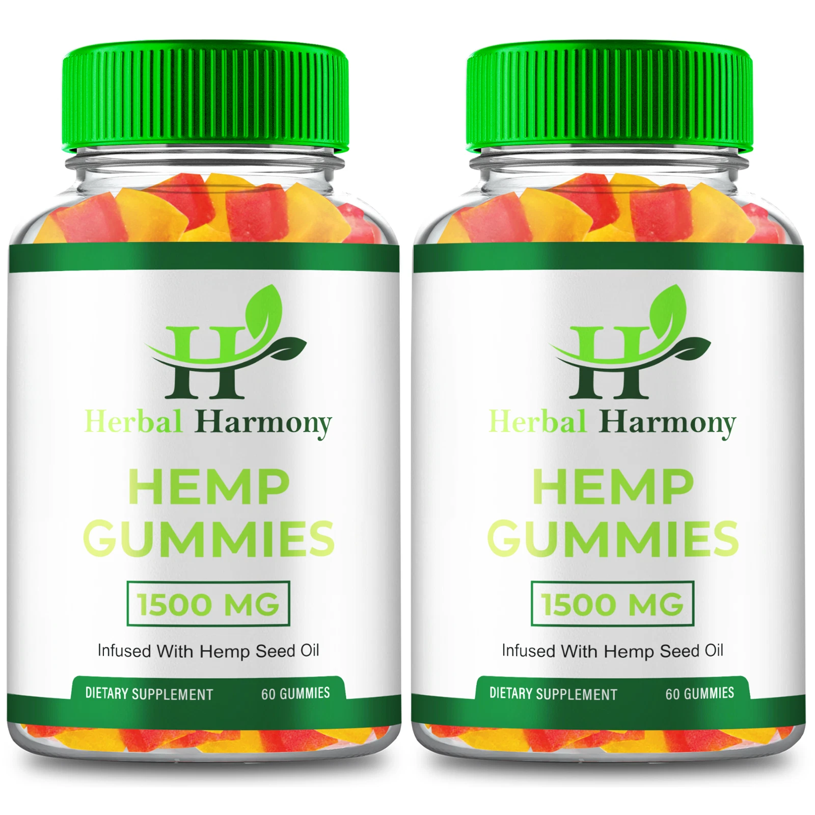 (2 Pack) Herbal Harmony Gummies, HerbalHarmony Overall Wellness (120 Gummies)