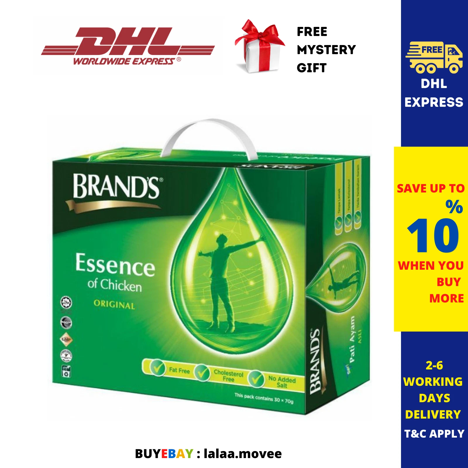 BRAND'S Essence of Chicken Original 70g x 30 Bottles DHL Ship