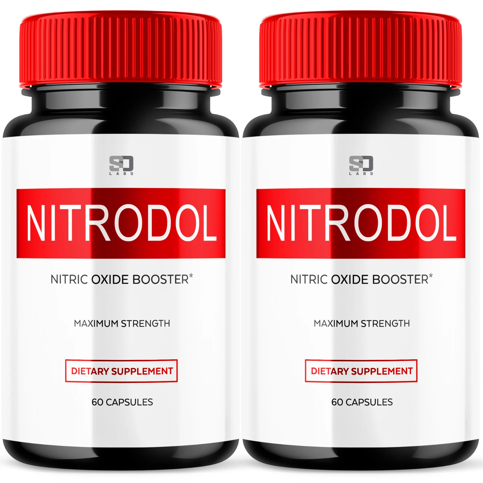(2 Pack) Nitrodol Male Pills Maximize Energy, Vitality & Stamina 120 Capsules