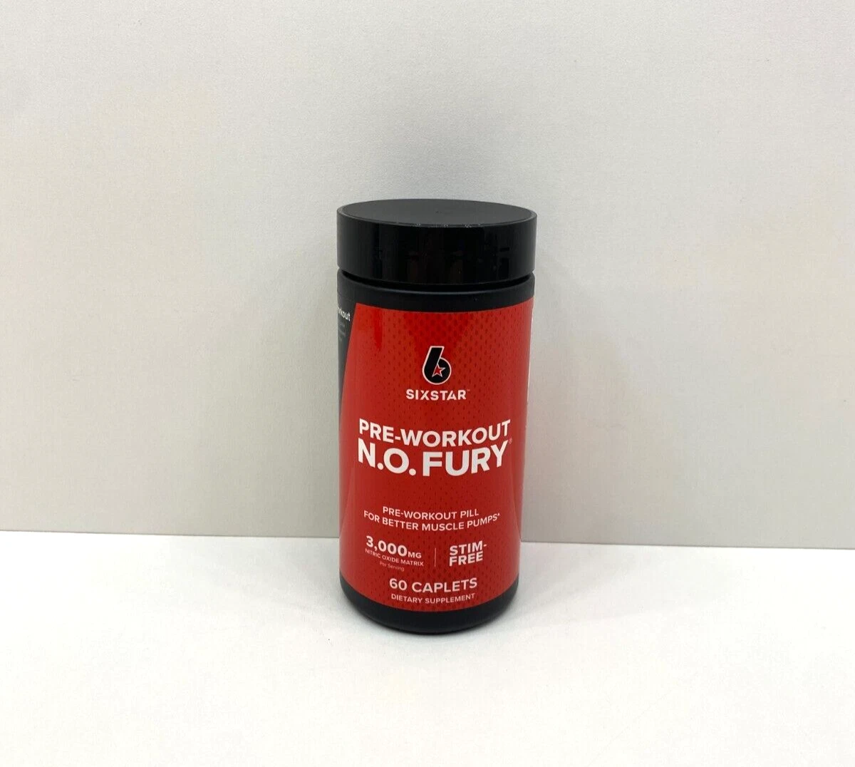 NEW Six Star Pre-Workout N.O. Fury Supplement 60 Caplets SEALED 10/11/2025