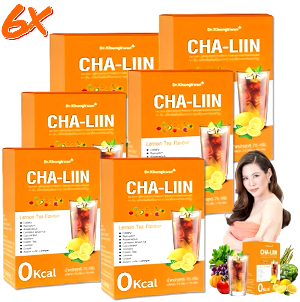 6X Cha-Liin Dietary Supplement Lemon Tea Flavor Weight Control Dietary Supplemen