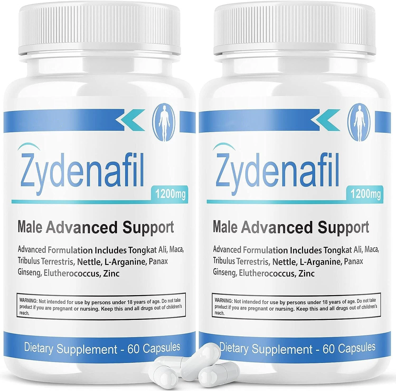 (2 Pack) Zydenafil Pills Supplement Advanced Formula Zydenafil - 120 Capsules