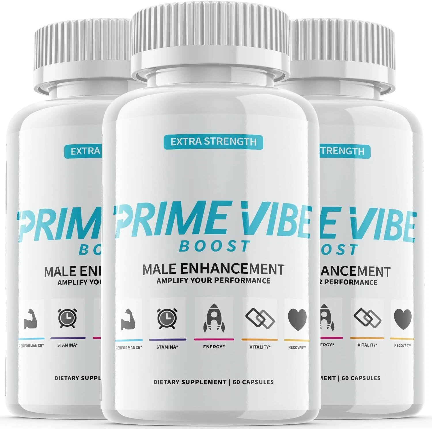 Prime Vibe Boost Pills - Prime Vibe Boost Soporte Vitalidad Masculina OFICIAL - Paquete de 3