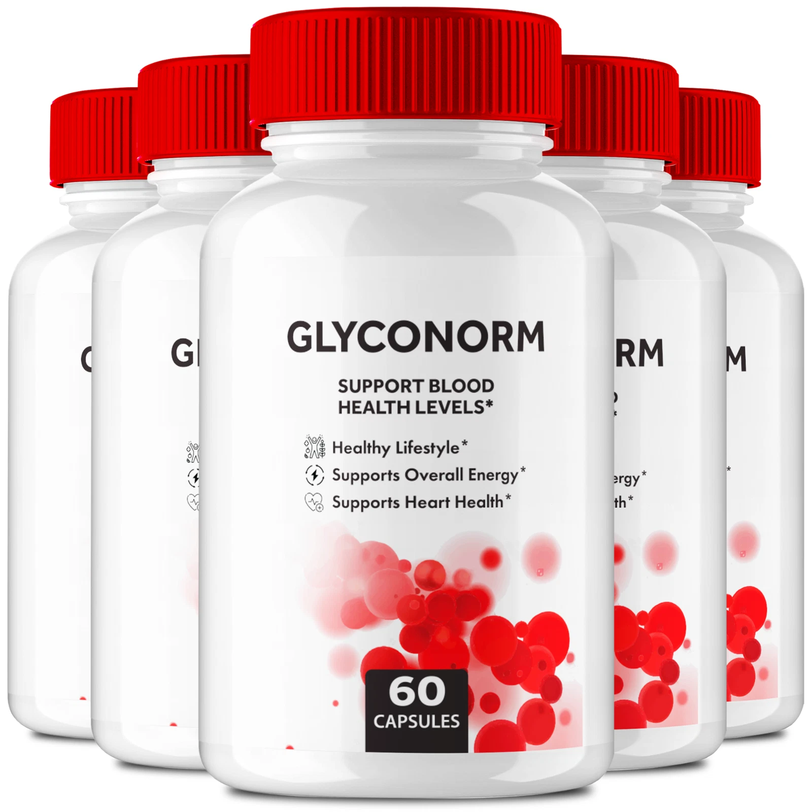 (5 Pack) Glyconorm Blood Health Pills for Managing Blood Sugar & Pressure Levels