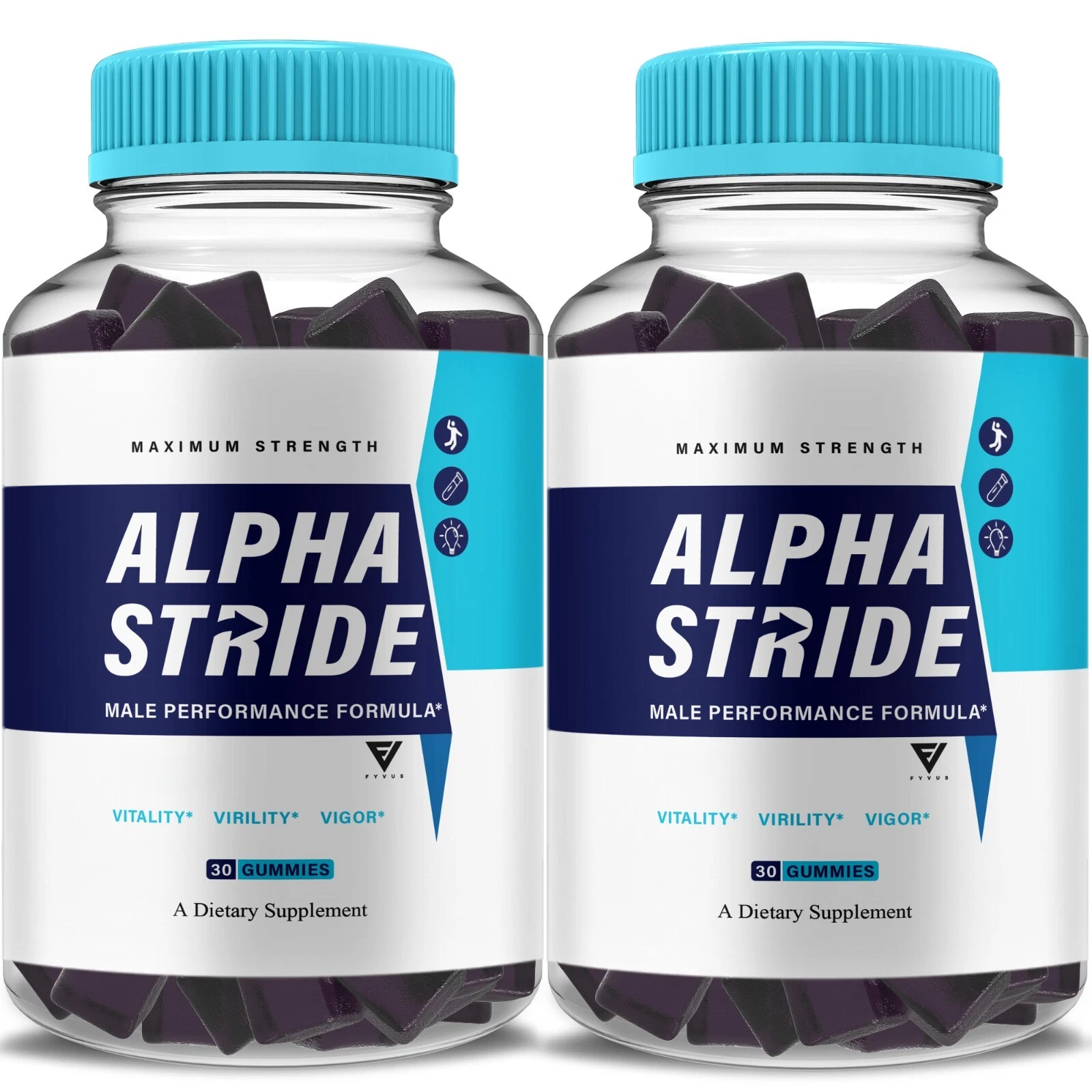 (2 Pack) Alpha Stride Performance Gummies, AlphaStride Support (2 Month Supply)