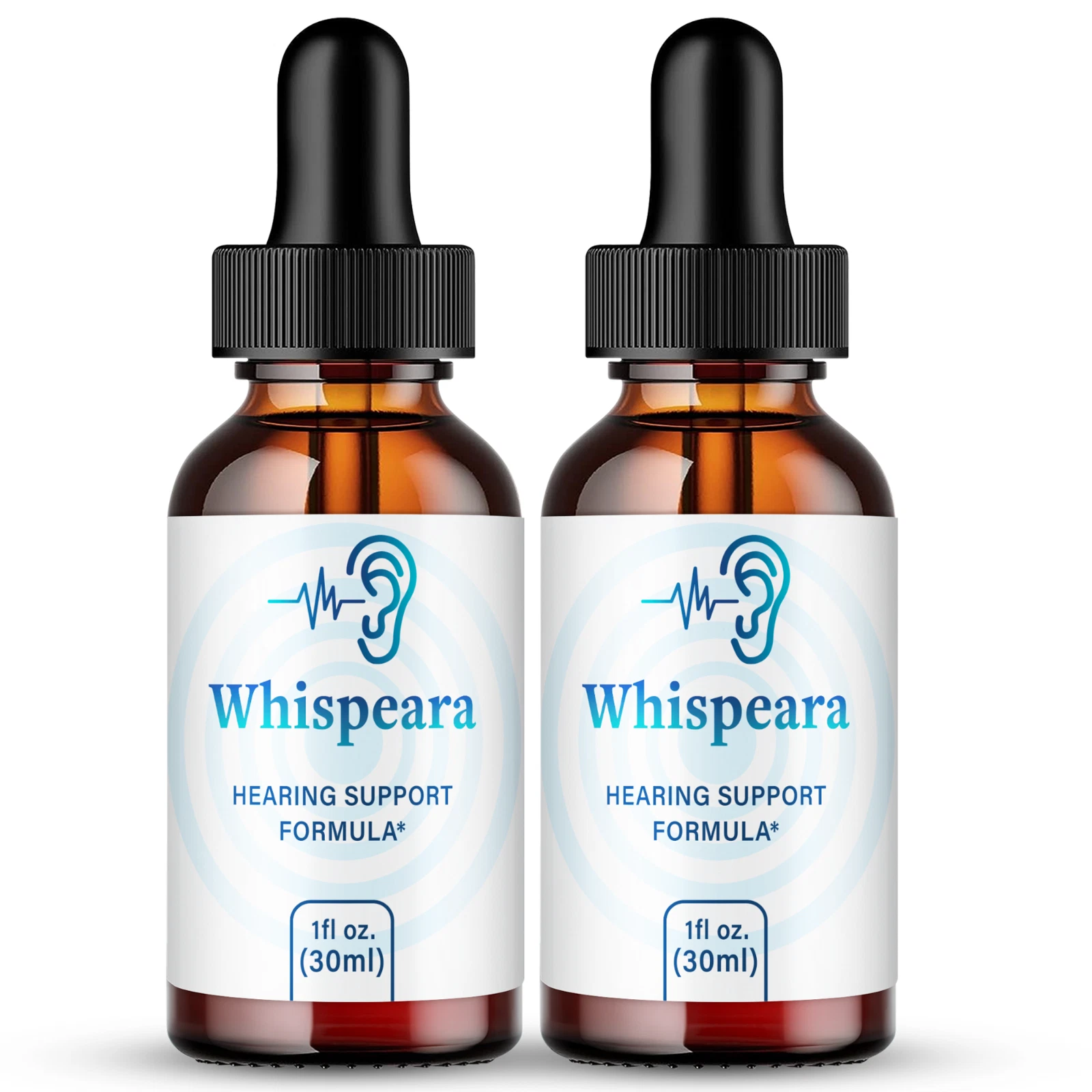 Whispeara Tinnitus for Ringing Ears Drops Healthy Hearing Support Drops (2 Pack)