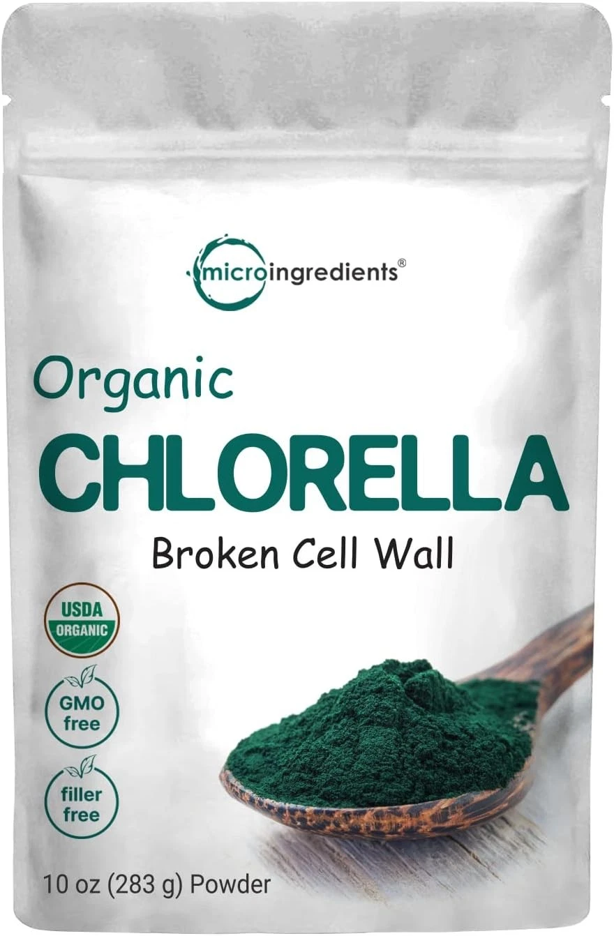 Micro Ingredients Organic Chlorella Powder 10oz 09/26
