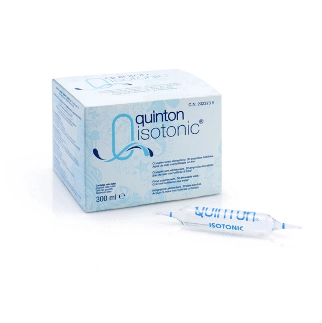 Quinton Isotonic 30 Ampoules 10ml Marine Electrolytes - EXP 03/29 - Sealed Box
