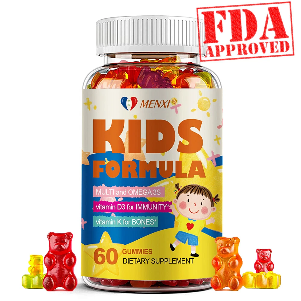 Kids Formula Gummies with Omega 3 Fish Oil（EPA & DHA） - Boost Immunity for Kids