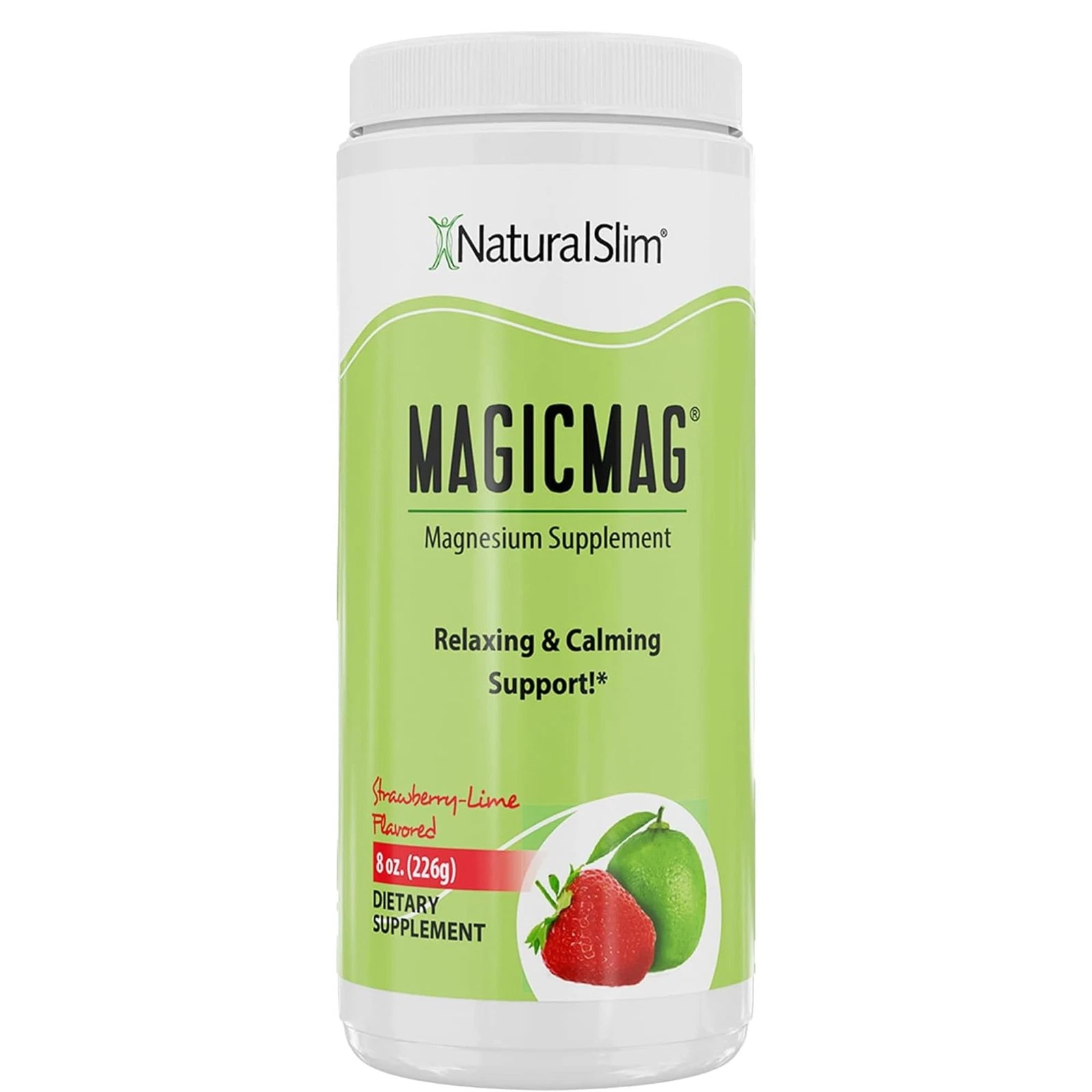 NaturalSlim MagicMag - Pure Magnesium Citrate Powder Anti-Stress Drink 8oz