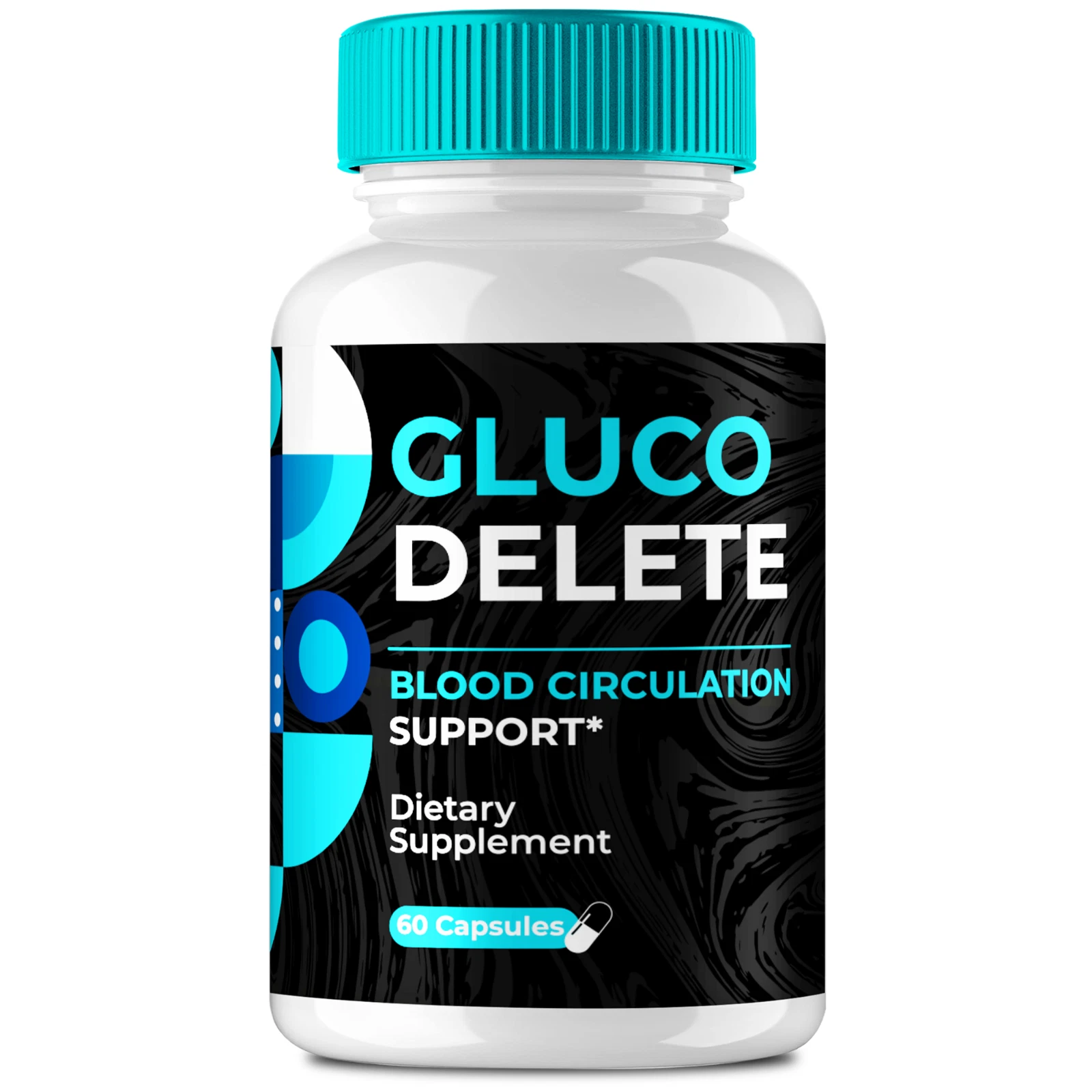 Gluco Delete Pills, Advanced Formula Support Healthy Blood Circulation 60ct