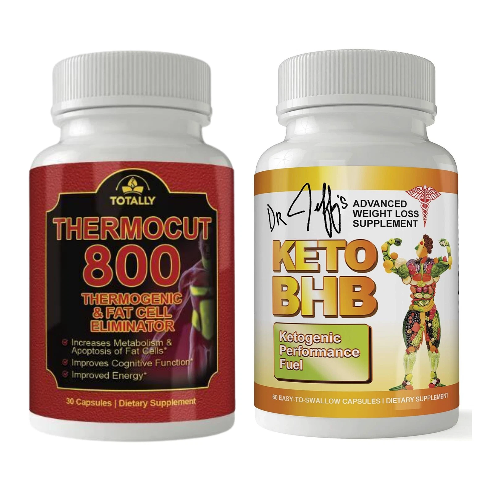 Thermocut Metabolism Boost Fat Burner Pills & Keto BHB Weight Loss Supplement