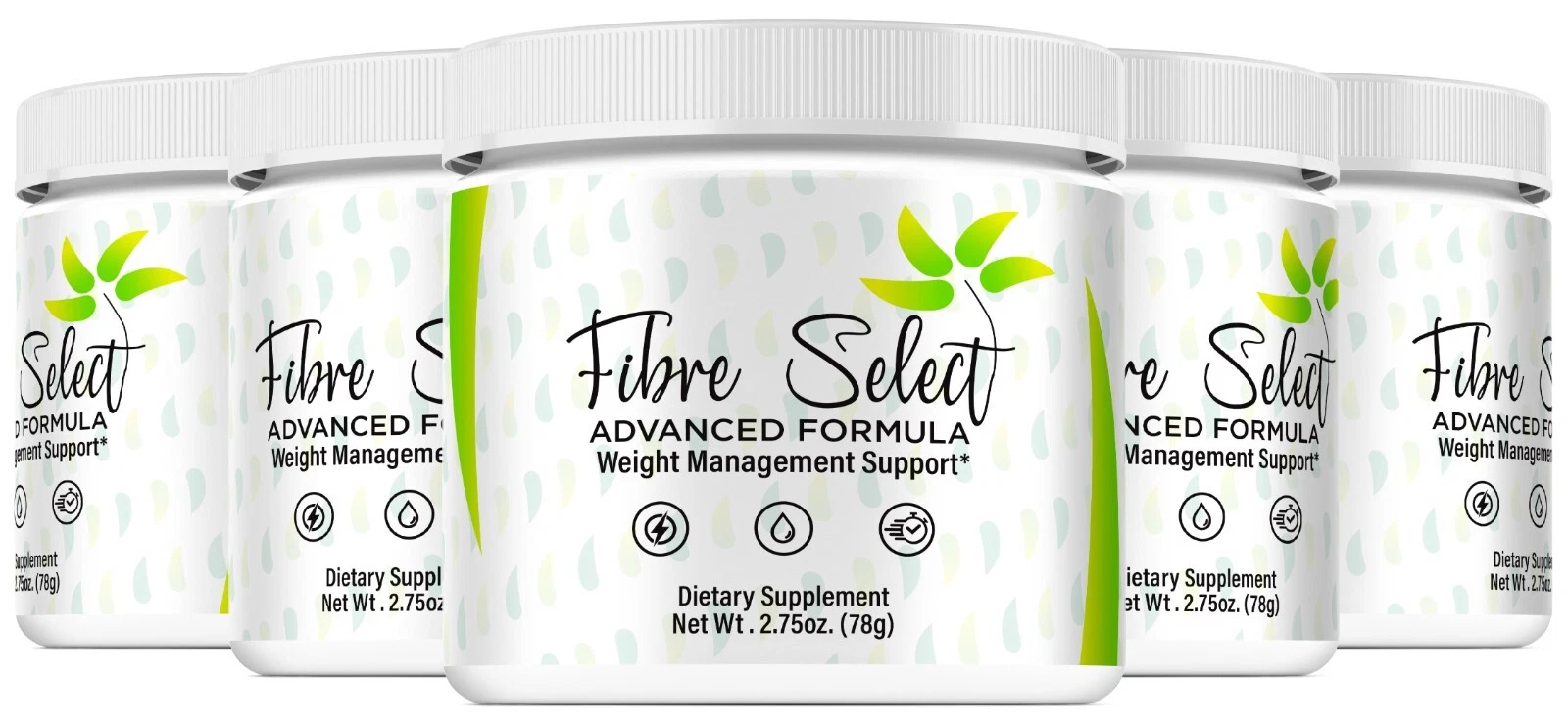 (5 Pack) Fibre Select Advanced Weight Loss Powder for Energy & Fat Burning