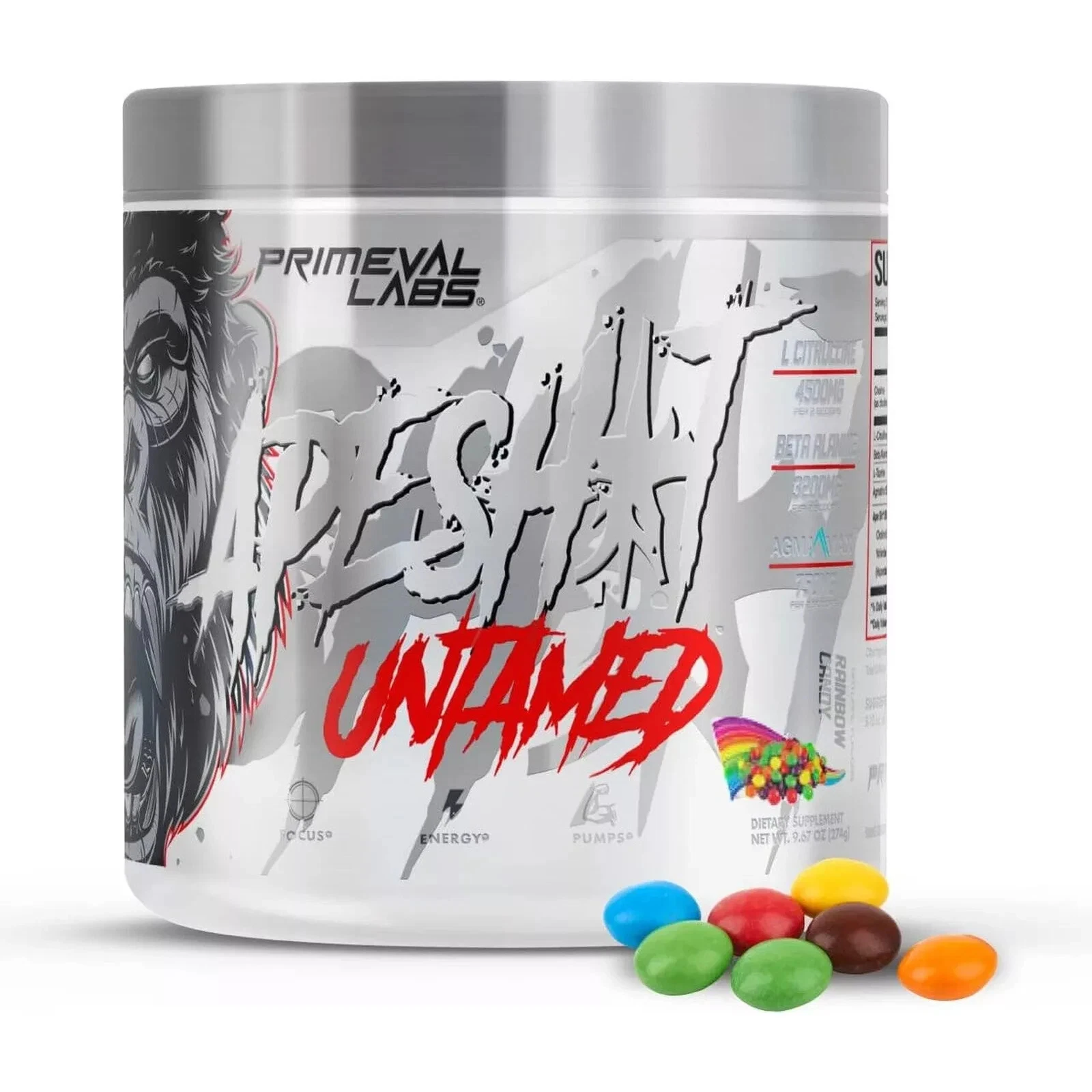 Primeval Labs Ape Sh*t Untamed Smashberry Flavor 9.78 oz New sealed 02/26