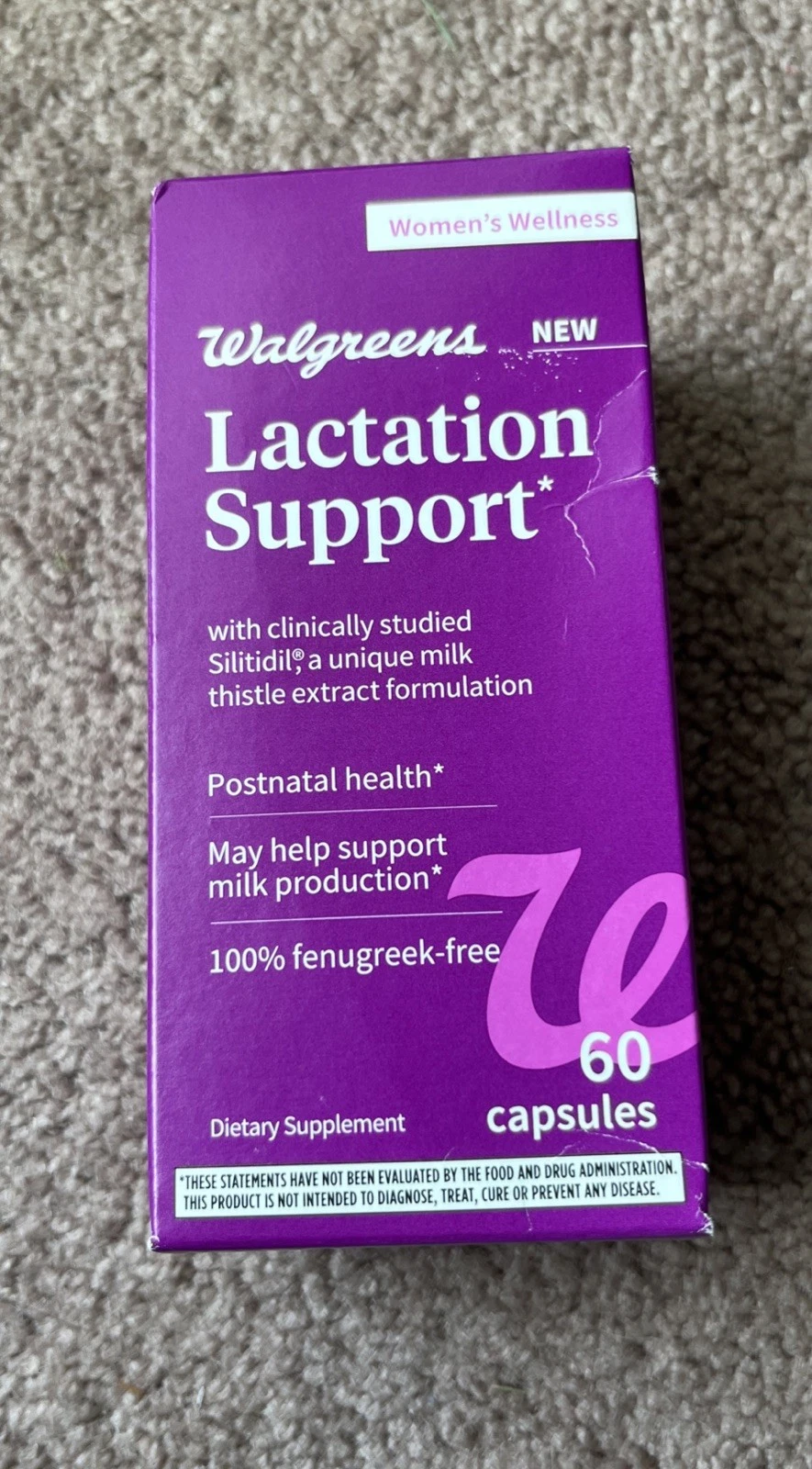 2 Pack WALGREENS WOMEN'S WELLNESS LACTATION SUPPORT (120 CAPSULES)