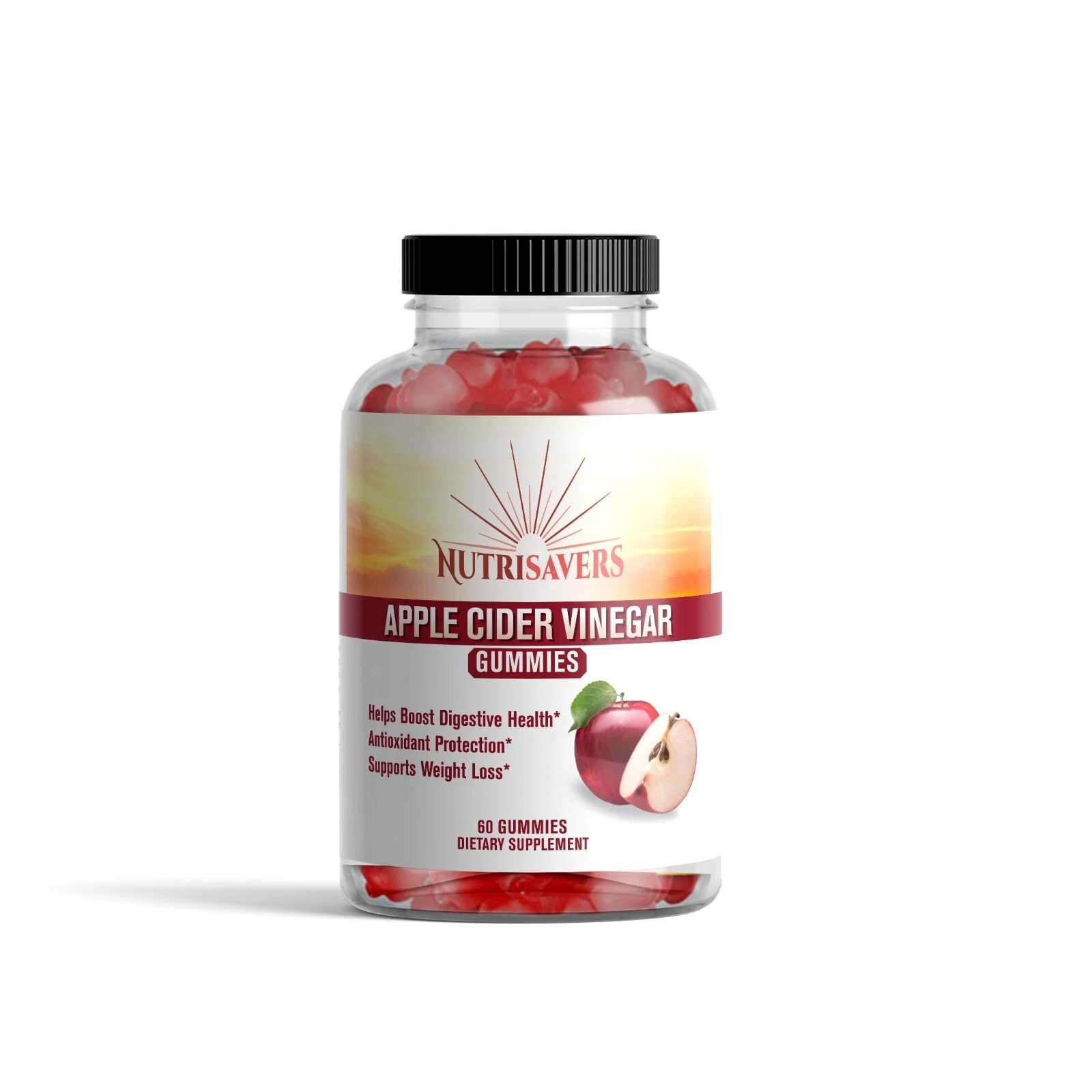 Naturals Apple Cider Vinegar Gummies Diet Supplement for Digestion - 60 Count