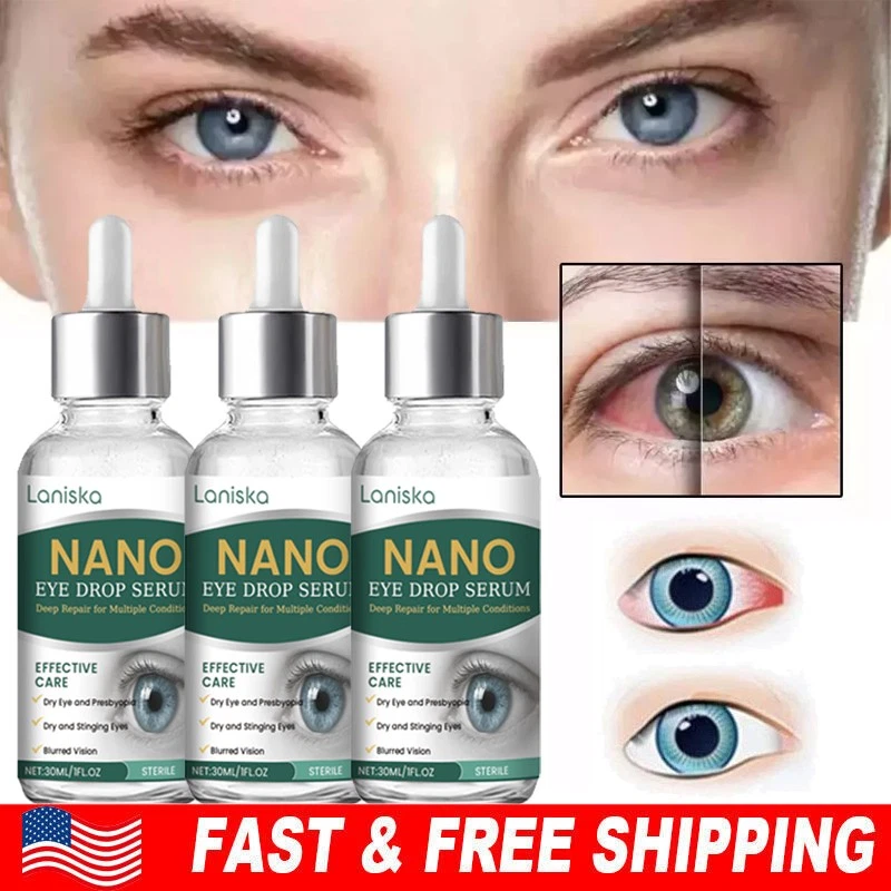 3X Eye Drops Serum, Natural Lubricant Eye Drops for Dry Eye Presbyopia US