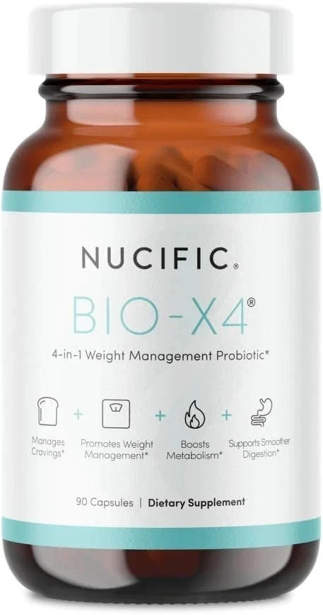 BIO-X4 NUCIFIC Weight Loss Manage Probiotic Metabolism Boost 3 Pack