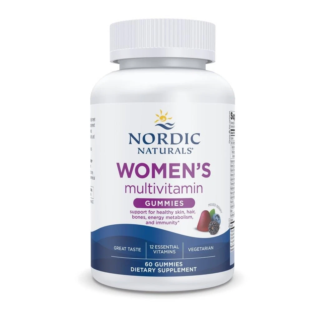 Nordic Naturals Women's Multivitamin Gummies, Mixed Berry - 60 Gummies - Support