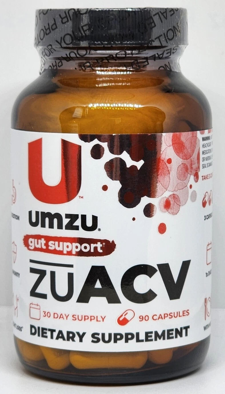 UMZU ZUACV Gut Support Colon Cleanse Supplement 90 Capsules New Sealed Bottle