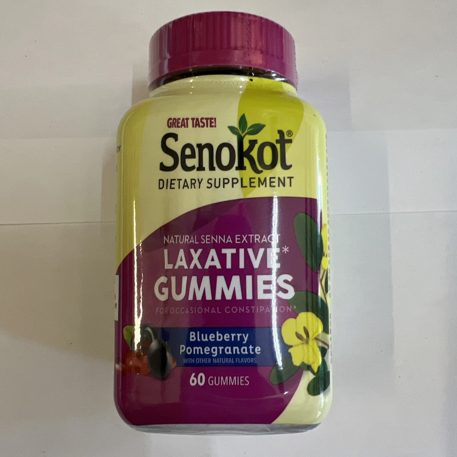 Senokot Dietary Supplement Laxative Gummies Natural Senna Extract Gentle