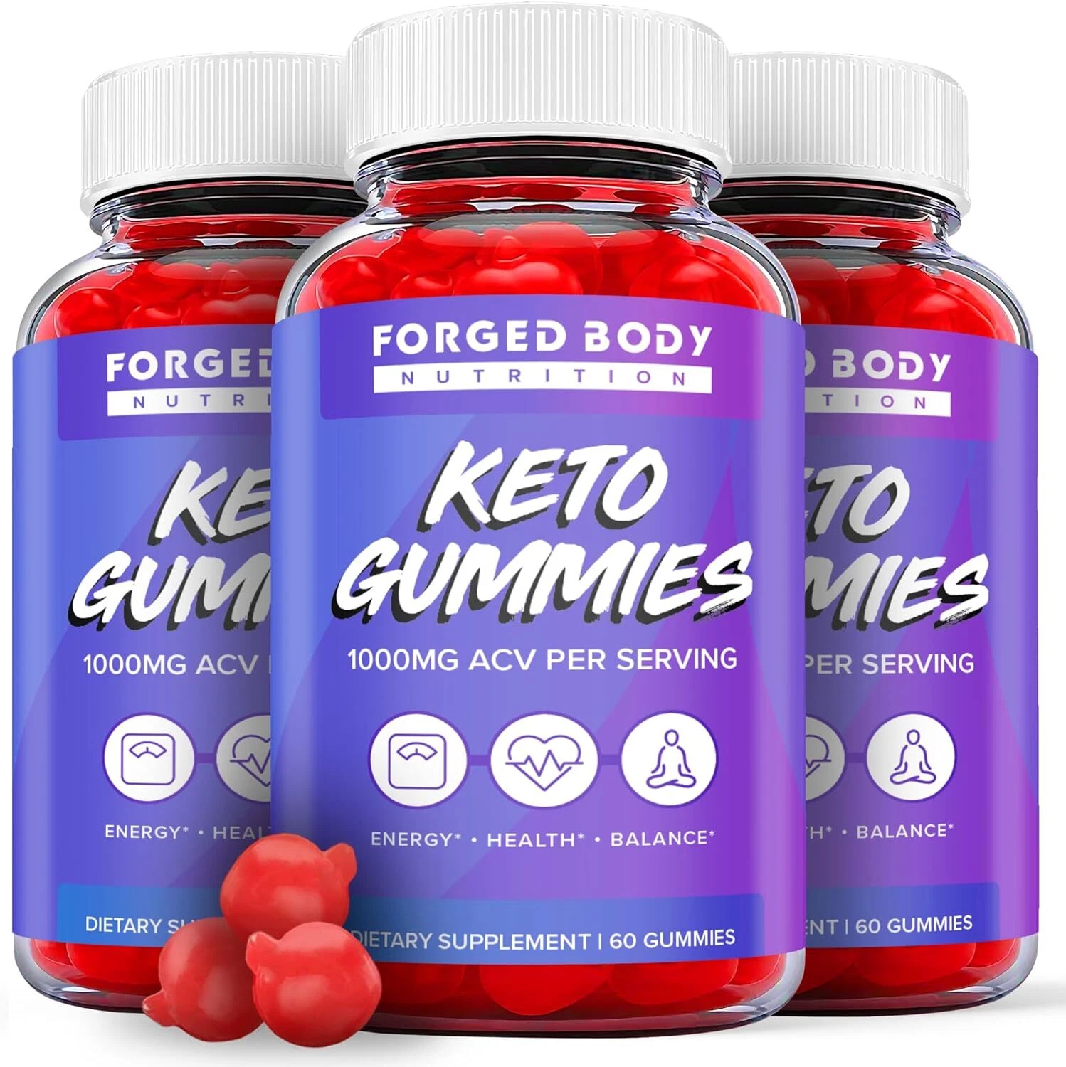 Forged Body Keto Gummies - Forged Body ACV Gummys Weight Loss ORIGINAL - 3 Pack