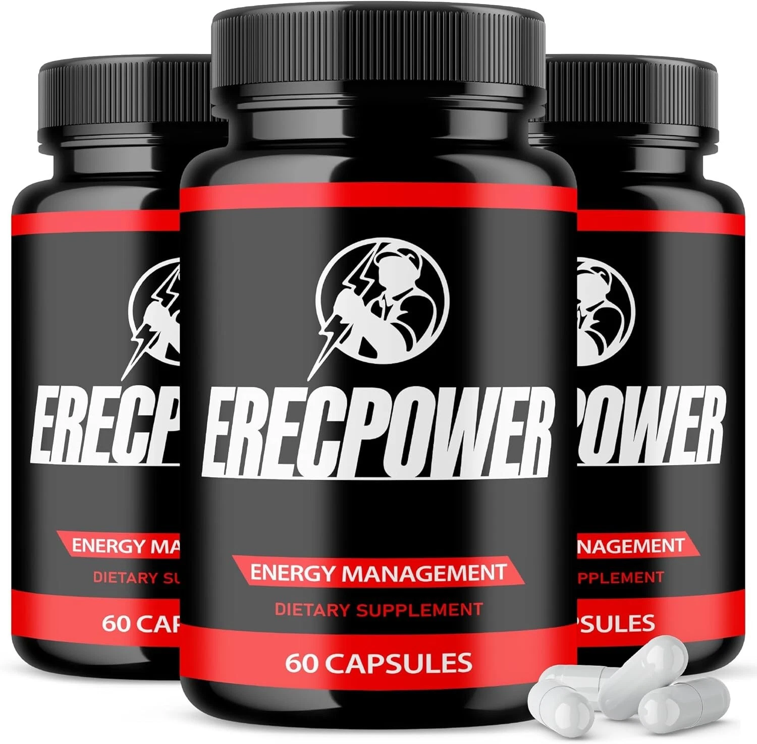 Erecpower Energy Management Multivitamin Health Supplement (180 Capsules) Pack 3