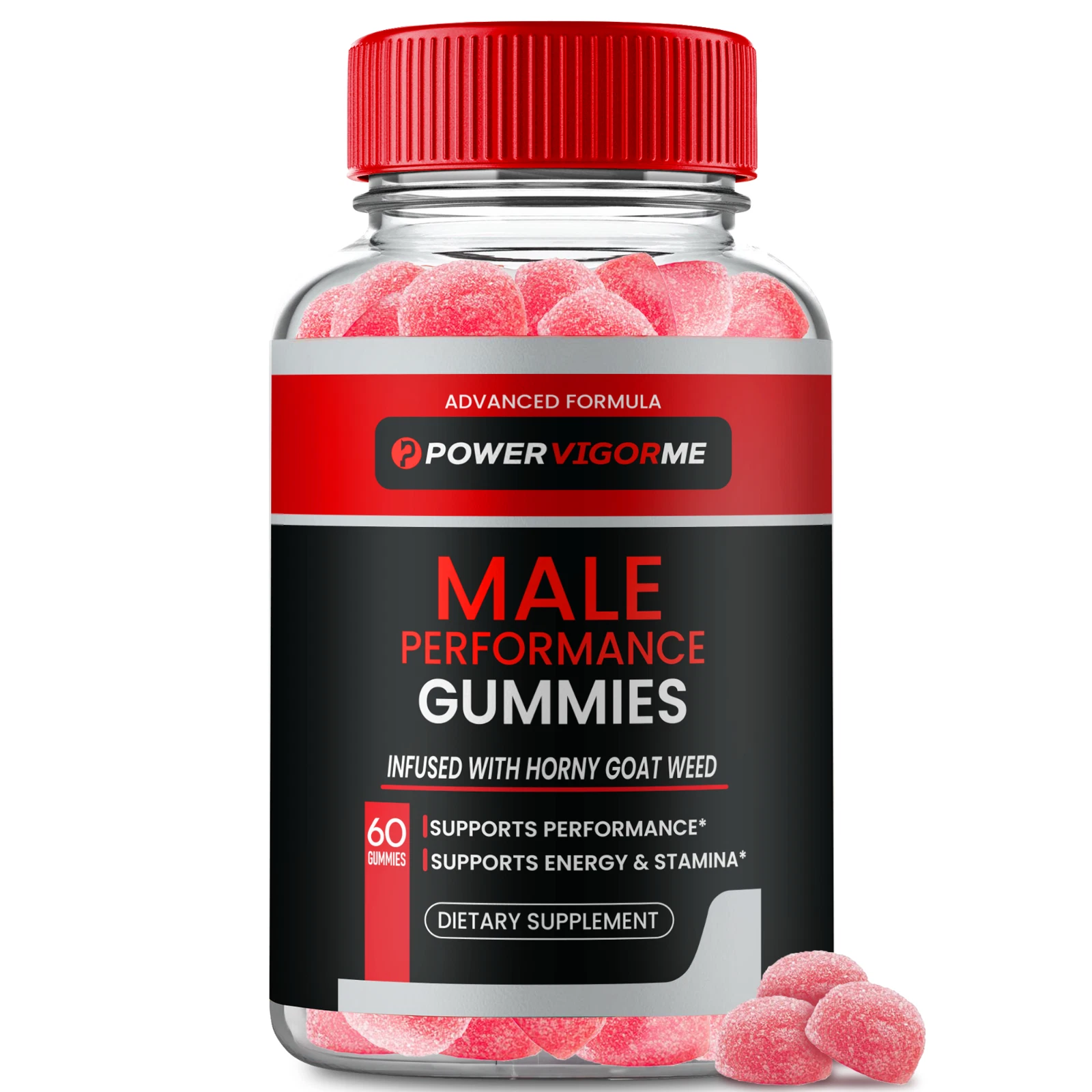 Power Vigor Male Gummies, PowerVigor Supplement Gummy for Men Gummy 60ct