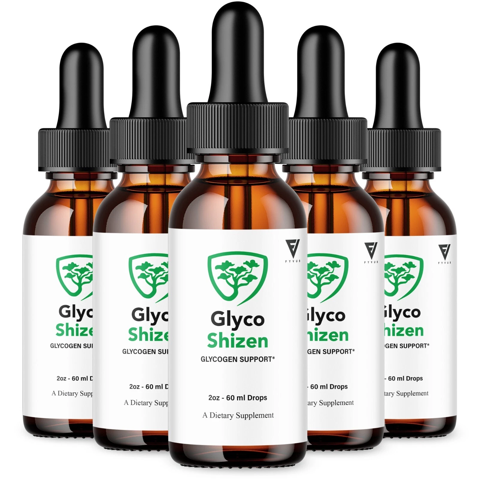 (5 Pack) Glyco Shizen Drops GlycoShizen Advanced Liquid Drop Supplement (10oz)