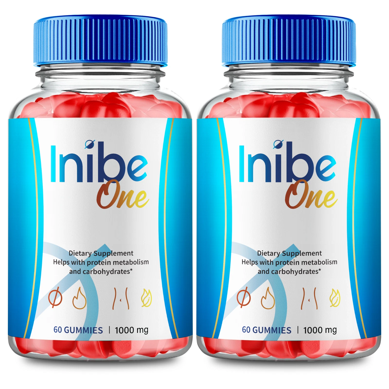 (2 Pack) Inibe One Advanced Weight Loss Gummies to Control Appetite & Cravings