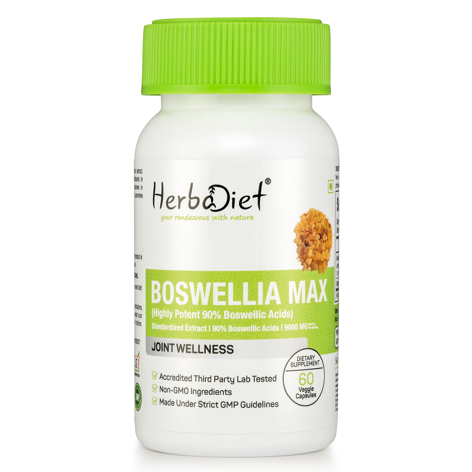 Boswellia Serrata Extract Capsules 90% STRONG (9000mg eq.) Joint Health Support